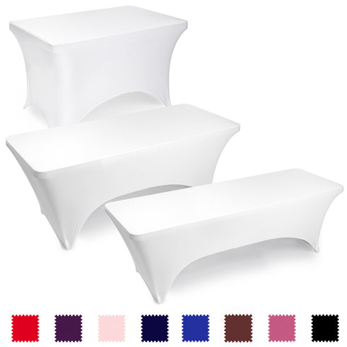 Rectangular Spandex Fabric Fitted Tablecloth